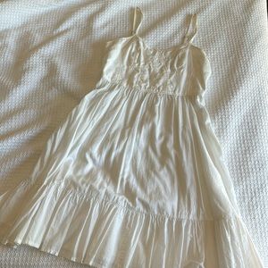 French Connection white bodice dress